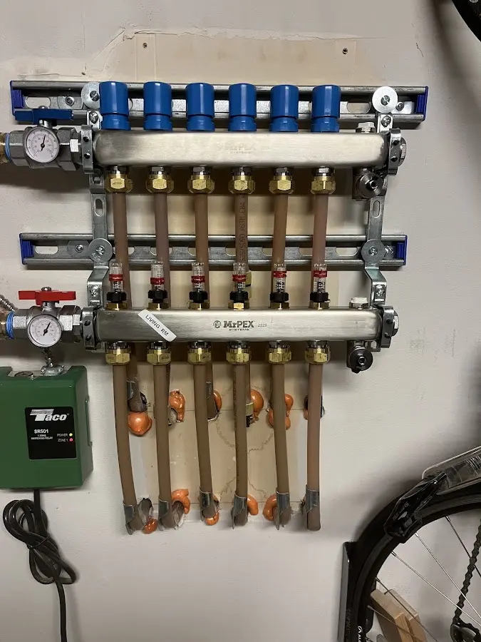 Plumber performing Leak Detection at a residential property in Olean